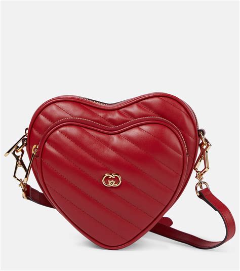 gucci bag with heart|mini Interlocking G Heart crossbody bag .